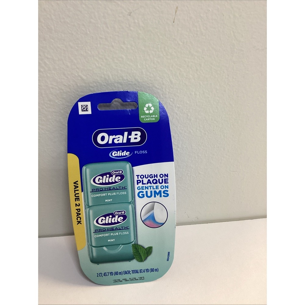 2 pack Oral B Glide Pro Health Comfort Plus Floss Mint ORIGINAL